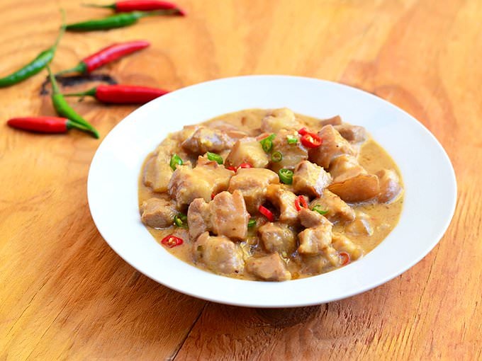 Bicol Express (Bikol: Sinilihan) is a popular Filipino dish which was popularized in the district of Malate, Manila but ...